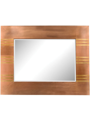 Sterling Copper Frame Mirror Gold