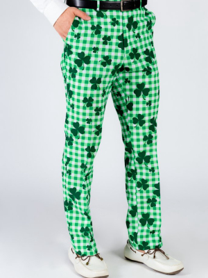 The Gingham Style | Plaid St. Patrick's Suit Pants
