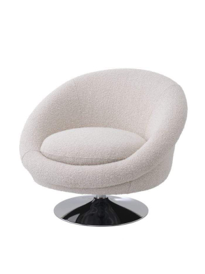 Eichholtz Nemo Swivel Chair - Ivory