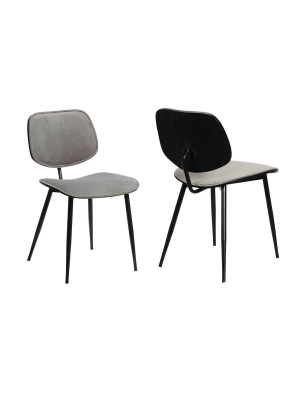 Set Of 2 Lizzy Modern Dining Accent Chairs - Armen Living