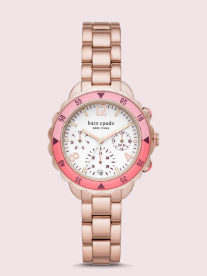 Baywater Dive-inspired Rose Gold-tone Stainless Steel Watch