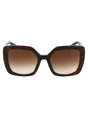 Valentino Eyewear Vlogo Square Frame Sunglasses