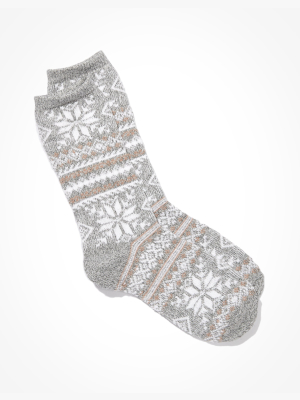 Ae Snowflake Crew Sock