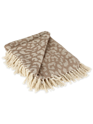 Leopard Print Throw - Design Imports