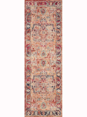 Loloi Rug Nour Nu-01, Lava/navy