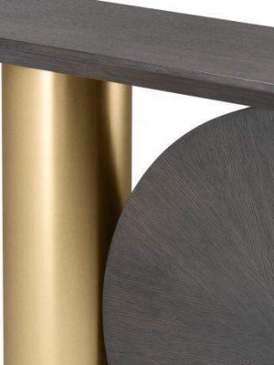 Eichholtz Spring Console Table - Brown & Gold