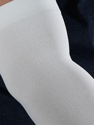 Basic White Football Compression Arm Sleeve