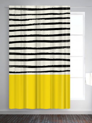 Americanflat Sunshine 2 By Leah Flores Blackout Rod Pocket Single Curtain Panel 50x84