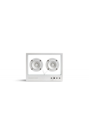 Small Transparent Speaker White