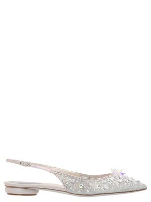 René Caovilla Slingback Ballerina Flats