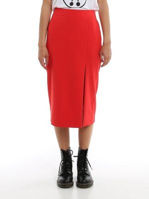 Moschino Side Slit Midi Skirt