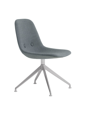 Eyes Swivel Chair W/ Buttons - 4-star Base