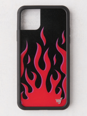 Wildflower Red Flames Iphone Case