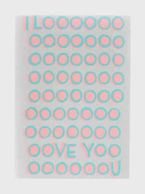 Gold Teeth Brooklyn I Looooove You Greeting Card