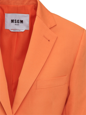 Msgm Single-breasted Tailored Blazer