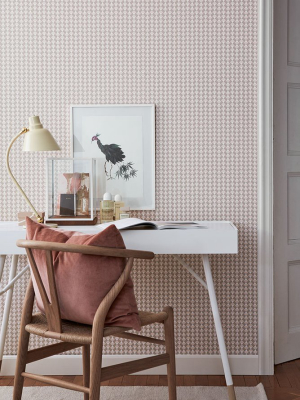 Arne Blush Geometric Wallpaper From The Scandinavian Designers Ii Collection By Brewster