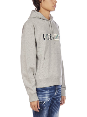 Kenzo Logo Embroidered Hoodie