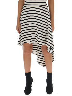 Sonia Rykiel Striped Asymmetric Skirt