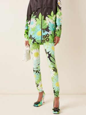 8 Moncler Richard Quinn Floral Stretch-jersey Leggings