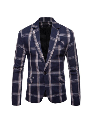 Pologize™ Plaid Modern Fit Blazer