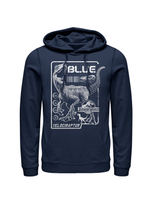 Men's Jurassic World: Fallen Kingdom Blue Details Pull Over Hoodie