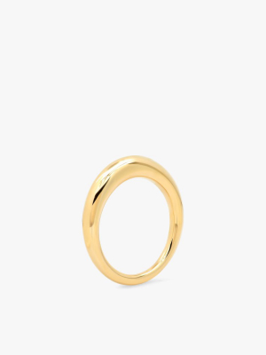 Solid Gold Asymmetrical Ring