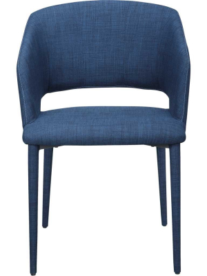 Wilkes Dining Chair Navy Blue