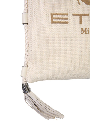 Etro Logo Print Shoulder Bag