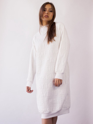 Noctua Sweater Dress- Soy