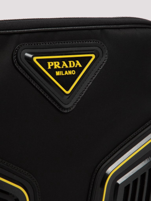 Prada Triangle Logo Ipad Bag