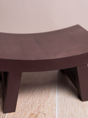 Curved Vintage Bench - Model 2 - Brown