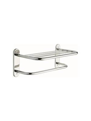 Franklin Brass 2781a1 20-5/16" Towel Rack With Integrated Towel Bar - Bright Stainless Steel