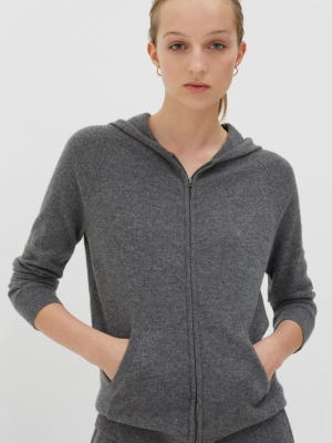 Grey Cashmere Hoodie