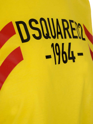 Dsquared2 Logo Printed Asymmetric T-shirt