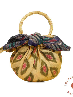 Exclusive Silk Sari Dumpling Bag