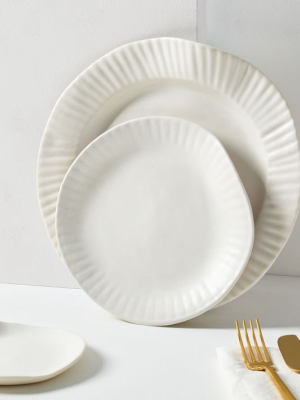 Sin Porcelain Paper Plate - White