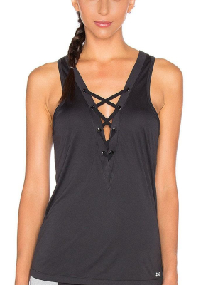 Splits59 Melrose Tie Front Noir Tank