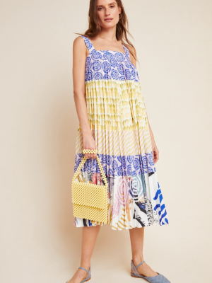 Charleston Pleated Midi Dress