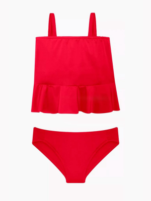 Ada Tankini Bikini Set (kids) - Cherry Red