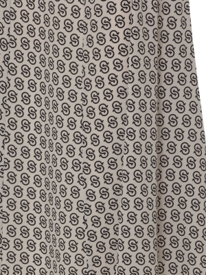 Salvatore Ferragamo Gancini Printed Midi Skirt