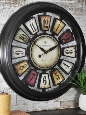 Numeral Plaques Wall Clock - Firstime