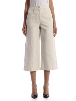 Kenzo Wide Leg Cropped Trousers