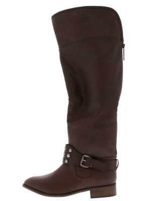 Herley11 Brown Studded Riding Boot