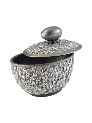 Ok Lighting Silver Twilight Decorative Box