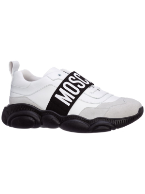 Moschino Teddy Logo Strap Sneakers