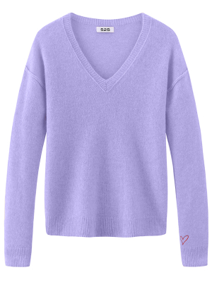 Cashmere V-neck Long Sleeve Sweater