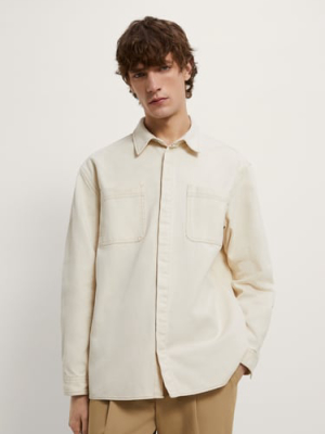 Textured Weave Shirt With Pockets