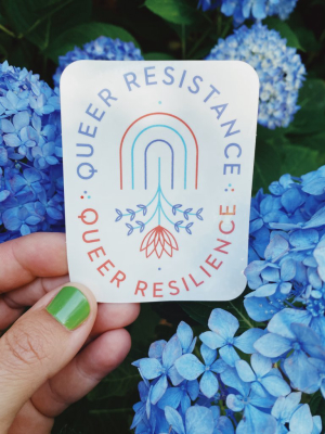 Chelsea Amato Queer Resistance Queer Resilience Sticker