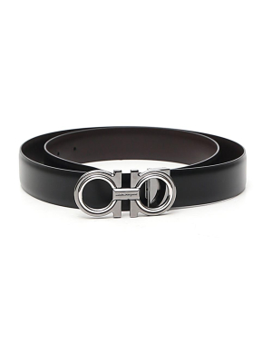 Salvatore Ferragamo Gancini Reversible Belt