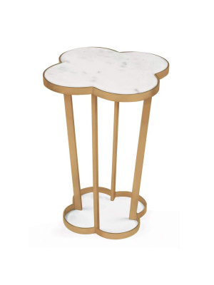 Clover Table (natural Brass)